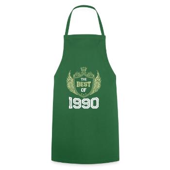 1990 best of - Cooking Apron - green - Front - AI Model Male 185 dark (185cm)