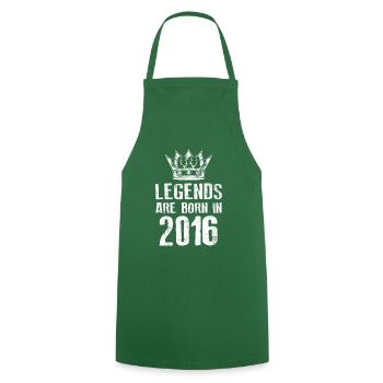 Légendes 2016 nées en - Tablier de cuisine - vert foncé - Devant - AI Model Male 185 dark (185cm)
