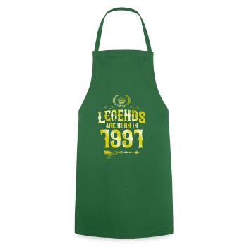 1991 legends born in - Cooking Apron - green - Front - AI Model Male 185 dark (185cm)
