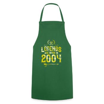 2004 legends born in - Cooking Apron - green - Front - AI Model Male 185 dark (185cm)