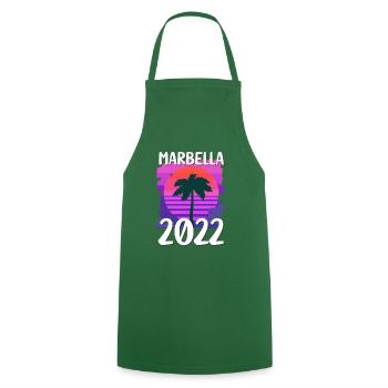 Marbella 2022 - Kochschürze - Grün - Vorne - AI Model Male 185 dark (185cm)