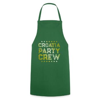 Croatia Party Crew - Cooking Apron - green - Front - AI Model Male 185 dark (185cm)