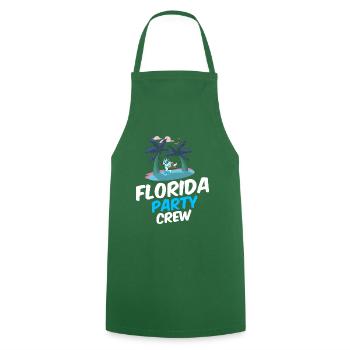 Équipe de fête de Floride - Tablier de cuisine - vert foncé - Devant - AI Model Male 185 dark (185cm)