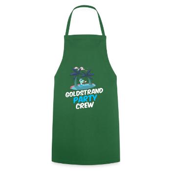 Équipe de fête Golden Sands - Tablier de cuisine - vert foncé - Devant - AI Model Male 185 dark (185cm)