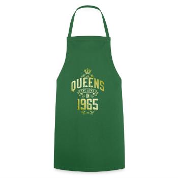 Reines nées en 1965 - Tablier de cuisine - vert foncé - Devant - AI Model Male 185 dark (185cm)