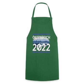 Austria 2022 - Cooking Apron - green - Front - AI Model Male 185 dark (185cm)