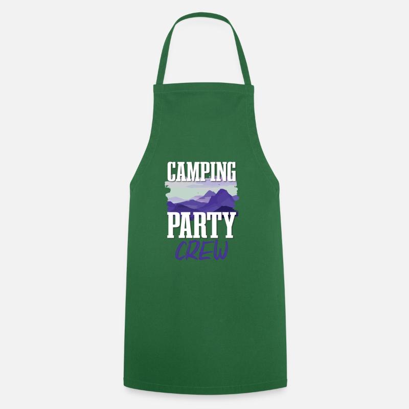 Camping Party Crew - Kochschürze - Grün