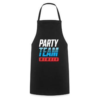 Équipe de fête - Tablier de cuisine - noir - Devant - AI Model Male 185 dark (185cm)