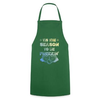 Winter Season - Cooking Apron - green - Front - AI Model Male 185 dark (185cm)