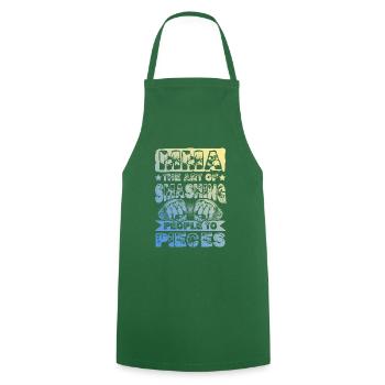 Mma Mixed matrial arts - Cooking Apron - green - Front - AI Model Male 185 dark (185cm)
