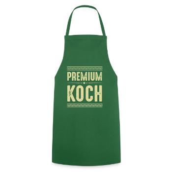 Premium Koch - Kochschürze - Grün - Vorne - AI Model Male 185 dark (185cm)