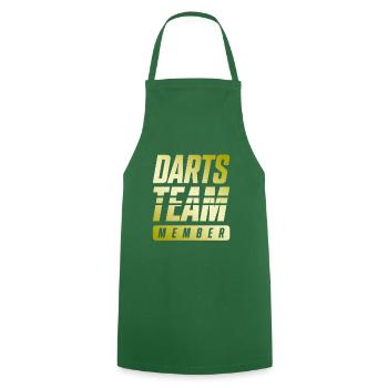 Darts Team - Kochschürze - Grün - Vorne - AI Model Male 185 dark (185cm)