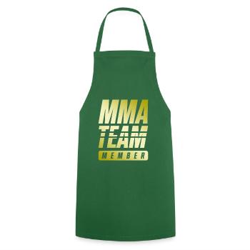 Mma Team - Kochschürze - Grün - Vorne - AI Model Male 185 dark (185cm)