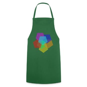 Colorful - Cooking Apron - green - Front - AI Model Male 185 dark (185cm)
