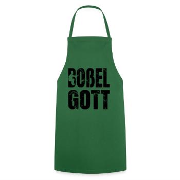 Boßelgott Boßeln Bossel Gott Spruch Geschenk - Kochschürze - Grün - Vorne - AI Model Male 185 dark (185cm)