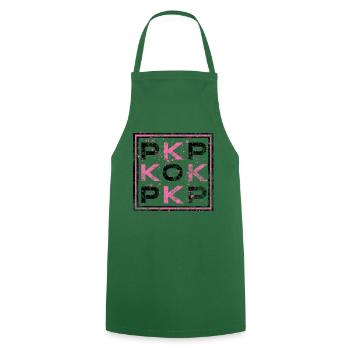 K-POP - Corée Pop - Tablier de cuisine - vert foncé - Devant - AI Model Male 185 dark (185cm)
