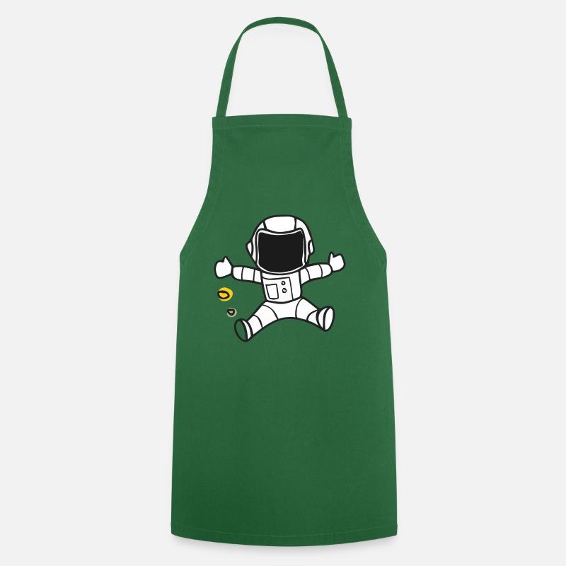 Astronaut - Cooking Apron - green
