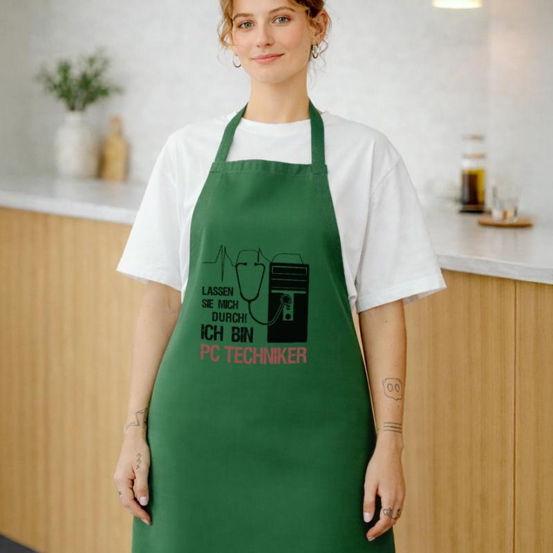 PC Technician Stethoscope IT System Technician Gift Cooking Apron