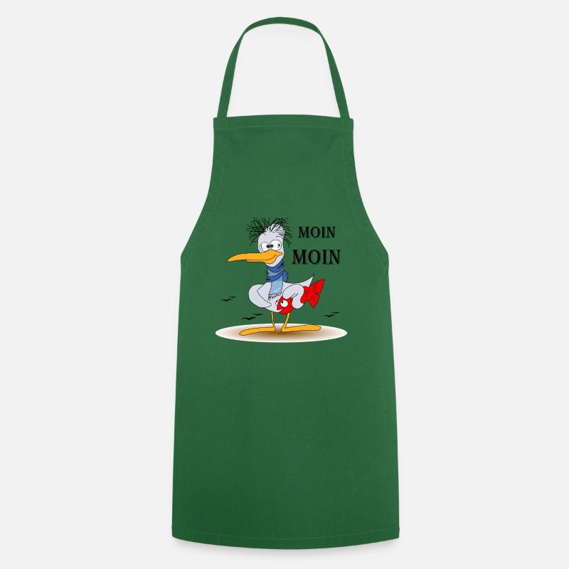 Moin Moin - Tablier de cuisine - vert foncé