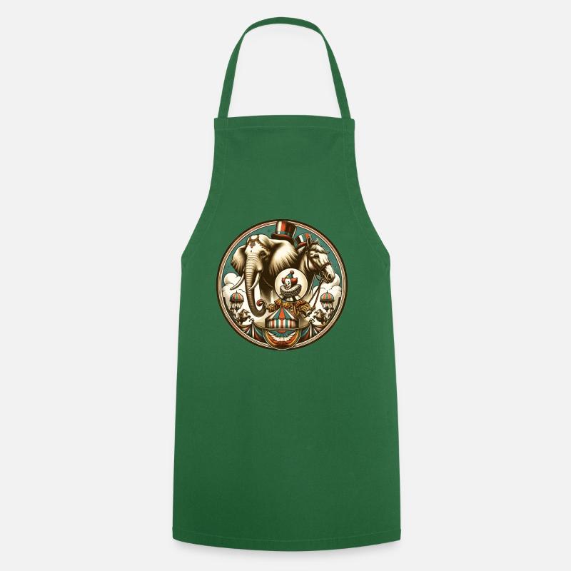 Cirque - Tablier de cuisine - vert foncé