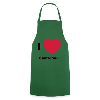 i love saint paul - Cooking Apron - green - Front - AI Model Male 185 dark (185cm)