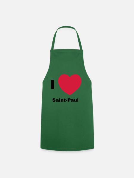 Ich liebe Saint Paul - Kochschürze - Grün