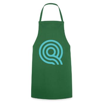 Q Clothing Brand - Cooking Apron - green - Front - AI Model Male 185 dark (185cm)