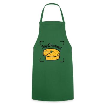 Say Cheese! - Cooking Apron - green - Front - AI Model Male 185 dark (185cm)