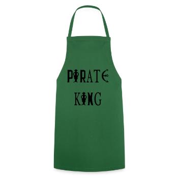 Pirate King - Cooking Apron - green - Front - AI Model Male 185 dark (185cm)