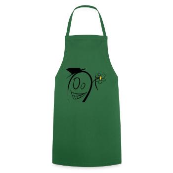 Crazy male - Cooking Apron - green - Front - AI Model Male 185 dark (185cm)