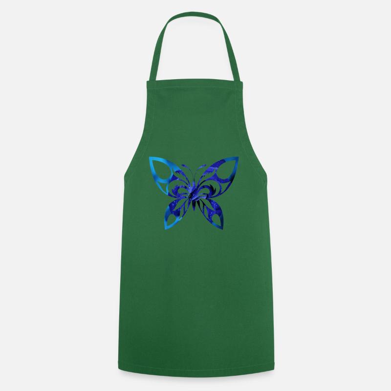 papillon - Tablier de cuisine - vert foncé
