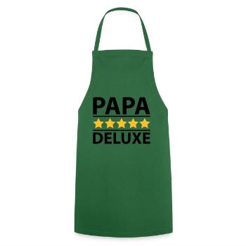 Papa Deluxe - Kochschürze - Grün - Vorne - AI Model Male 185 dark (185cm)