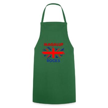 Magaluf Rocks - Cooking Apron - green - Front - AI Model Male 185 dark (185cm)