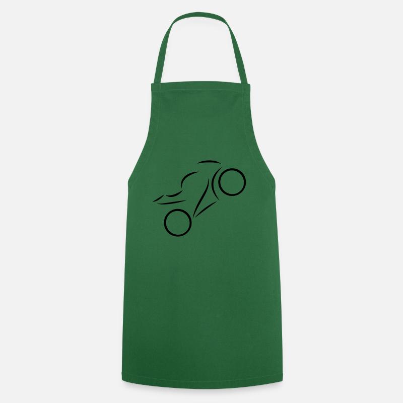 motorcycle - Cooking Apron - green