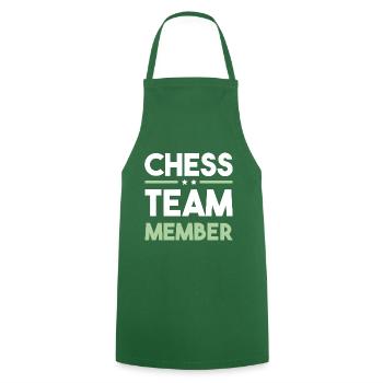 Chess Team - Cooking Apron - green - Front - AI Model Male 185 dark (185cm)