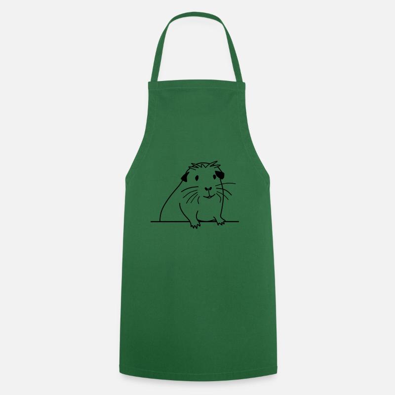 Cochon d'Inde pour les amateurs de cochons d'Inde - Tablier de cuisine - vert foncé