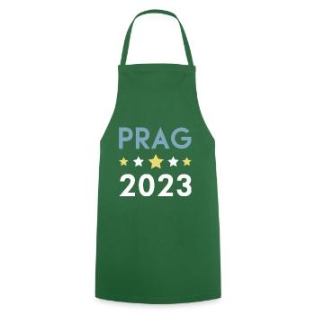 Prague 2023 Krona - Cooking Apron - green - Front - AI Model Male 185 dark (185cm)