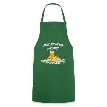 orangensaft weiß - Kochschürze - Grün - Vorne - AI Model Male 185 dark (185cm)