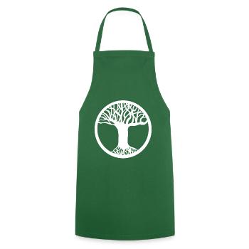 arbre - Tablier de cuisine - vert foncé - Devant - AI Model Male 185 dark (185cm)