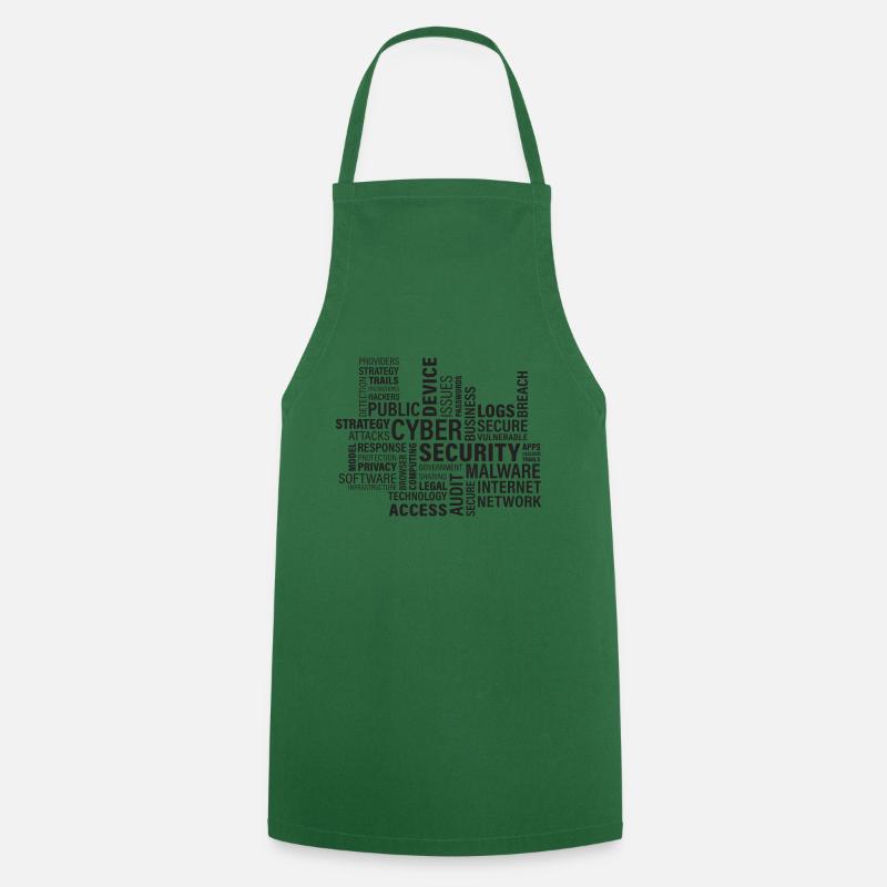 Cyber word cloud - Cooking Apron - green
