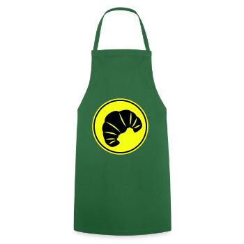 Croissant Symbol - Kochschürze - Grün - Vorne - AI Model Male 185 dark (185cm)