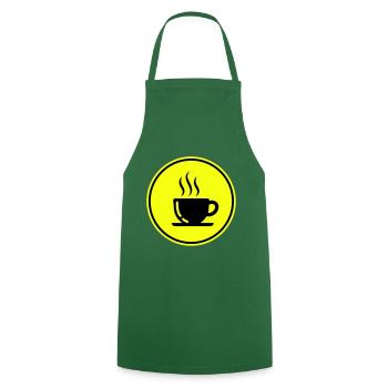 Coffee cup - Cooking Apron - green - Front - AI Model Male 185 dark (185cm)
