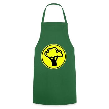 Légumes au brocoli - Tablier de cuisine - vert foncé - Devant - AI Model Male 185 dark (185cm)