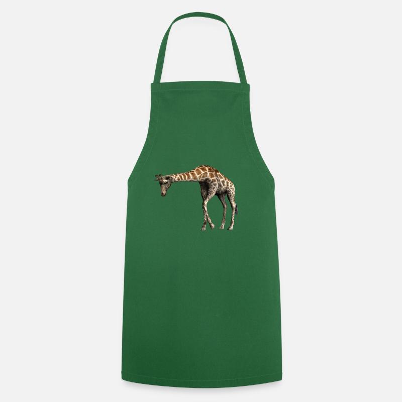 Giraffe - Kochschürze - Grün