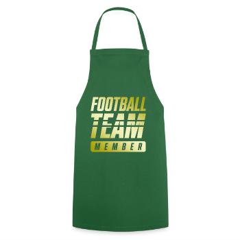 Équipe de football - Tablier de cuisine - vert foncé - Devant - AI Model Male 185 dark (185cm)