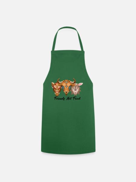 Friends Not Food Shirt · vegetarisch · Geschenk - Kochschürze - Grün