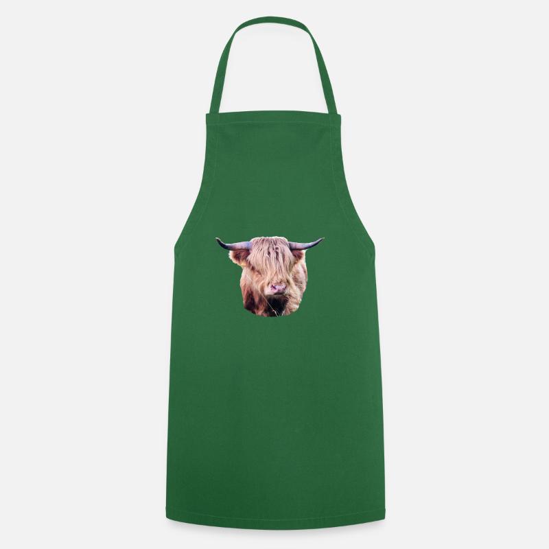 Highland Beef - Cooking Apron - green