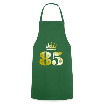 85 Number Crown Gold - Cooking Apron - green - Front - AI Model Male 185 dark (185cm)