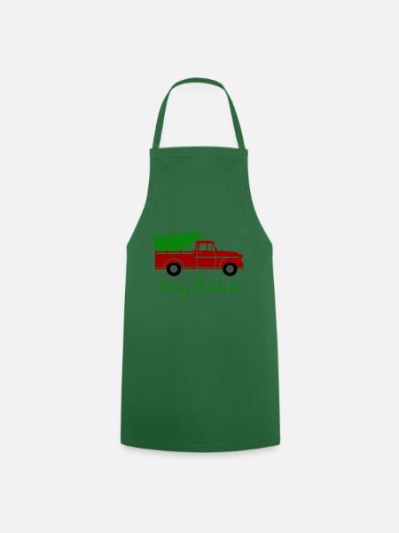 Christmas gift idea - Cooking Apron - green