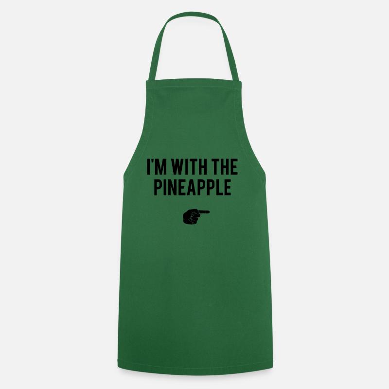 pineapple funny saying - Cooking Apron - green